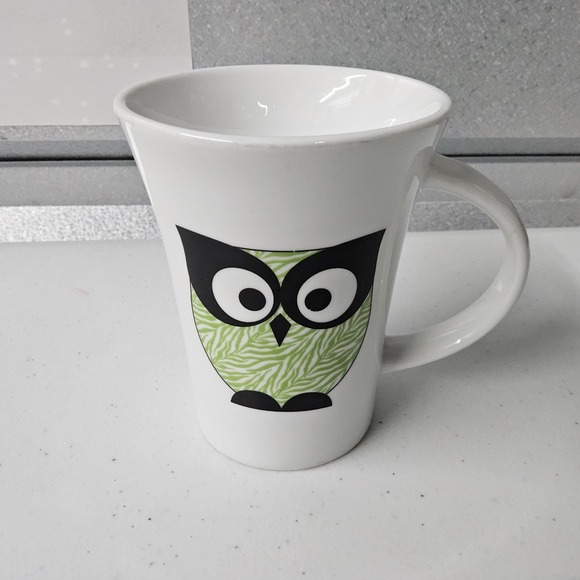 Tara Reed Designs Owl‎ Coffee Mug Blue Harbor Collection Ceramic Cup - Picture 1 of 8